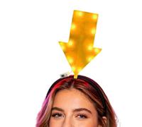 Funny Arrowhead Headband,Light Up Funny Headwear - Festival Headband | for Women Men Festival Celebrations Holiday Gatherings Carnivals Single's Parties Cosplay Photography