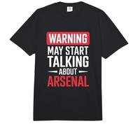 Funny Arsenal Warning Puede Comenzar a Hablar sobre el Arsenal Comfort Colors Adult Heavyweight T-Shirt