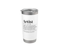 Funny Artist Definition Design Painters Illustrators Vaso térmico de acero inoxidable de doble pared