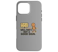 Funny ASL American Sign Language Well That's Not A Good Sign Carcasa para iPhone 16 Pro MAX