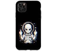 Funny Astronaut Alien Flipping Middle Finger Carcasa para iPhone 11 Pro MAX