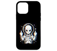 Funny Astronaut Alien Flipping Middle Finger Carcasa para iPhone 12 Mini