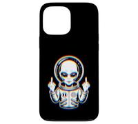 Funny Astronaut Alien Flipping Middle Finger Carcasa para iPhone 13 Pro MAX