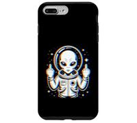 Funny Astronaut Alien Flipping Middle Finger Carcasa para iPhone 7 Plus/8 Plus