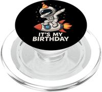 Funny Astronaut Dabbing Space It's My Birthday Bday Boys Girl PopSockets PopGrip para MagSafe