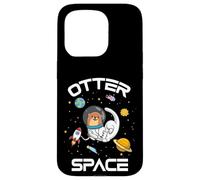 Funny Astronaut Kids Kawaii Lover Otter Space Carcasa para iPhone 15 Pro