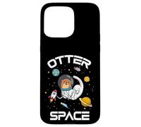 Funny Astronaut Kids Kawaii Lover Otter Space Carcasa para iPhone 15 Pro Max