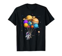 Funny Astronaut Planets Gift Astronomy Solar Sysyem Balloons Camiseta