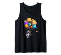 Funny Astronaut Planets Gift Astronomy Solar Sysyem Balloons Camiseta sin Mangas