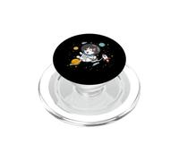 Funny Astronaut Space Kids Boys Girls Alaskan Malamute Lover PopSockets PopGrip para MagSafe