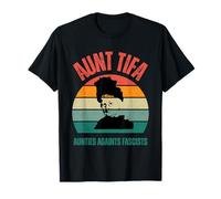 Funny Aunt Tifa Aunties Against Fascists Design Hombres Mujer Camiseta