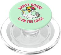 Funny Aunty Goose out and Wild Favorite Aunt Auntie Vacaciones PopSockets PopGrip para MagSafe