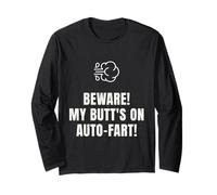 Funny Auto-Fart Humor tee Novelty Christmas 2025 Gag Saying Manga Larga
