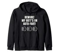 Funny Auto-Fart Humor tee Novelty Christmas 2025 Gag Saying Sudadera con Capucha