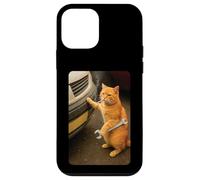 Funny Auto Mechanic Cat Meme for Car Repair and Cats Lovers Carcasa para iPhone 12 Mini