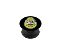 Funny Avocado Lover But First Avocado PopSockets PopGrip Adhesivo