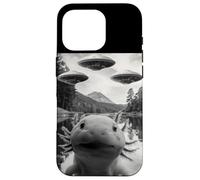 Funny Axolotl Selfie con OVNIs Weird Axolotls Anfibio Carcasa para iPhone 16 Pro