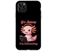Funny Axolotls Go Away I'm Introverting Cute Kawaii Axolotl Carcasa para iPhone 11 Pro MAX