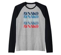 Funny Ay Nako Expresión Filipina Humor Decir Mujeres Hombres Camiseta Manga Raglan