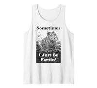 Funny Baby Capybara Pedos A Veces Solo Me Pedo Meme Camiseta sin Mangas