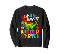 Funny Back to School Vibes Dinosaur Kids Sudadera