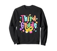 Funny Back to School Vibes for Third Grade Teacher Kids Sudadera