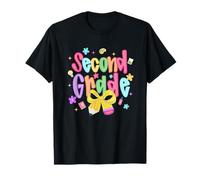 Funny Back to School Vibes Second Grade Kids Teacher Camiseta