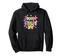Funny Back to School Vibes Second Grade Kids Teacher Sudadera con Capucha
