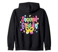 Funny Back to School Vibes Second Grade Kids Teacher Sudadera con Capucha