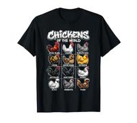 Funny Backyard Chickens of The World Camiseta