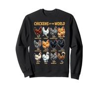 Funny Backyard Chickens of The World Sudadera