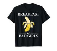 Funny Bad Girls Adult Sport Quote Breakfast of Champions Camiseta