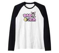 Funny Baddie Bad Girl Cute Kawaii Bee Tough Sassy Actitud Camiseta Manga Raglan