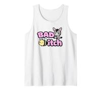 Funny Baddie Bad Girl Cute Kawaii Bee Tough Sassy Actitud Camiseta sin Mangas