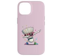Funny Badminton Player Kids Boys Men Women Shuttlecock Dab Carcasa para iPhone 14