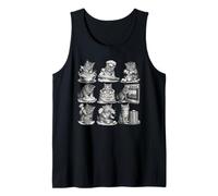 Funny Baker Cat Cute Baking Kittens Harina Cocina Diseño Camiseta sin Mangas