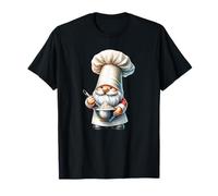 Funny Baker GNOME Dad with Large Baker Hat For Baking Mom Camiseta