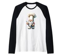 Funny Baker GNOME Dad with Large Baker Hat For Baking Mom Camiseta Manga Raglan