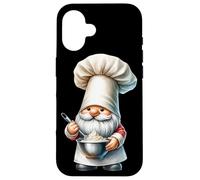 Funny Baker GNOME Dad with Large Baker Hat For Baking Mom Carcasa para iPhone 16