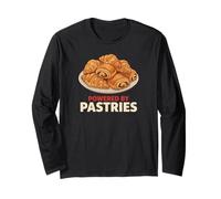 Funny Bakery Foodie Croissant Amante Manga Larga