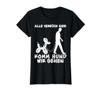 Funny Balloon Dog «Alle Verrück Hier Komm Hund Wir Gehen Camiseta gráfica económica, Mujer, Negro, M
