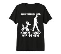Funny Balloon Dog «Alle Verrück Hier Komm Hund Wir Gehen Camiseta Premium