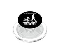 Funny Balloon Dog «Alle Verrück Hier Komm Hund Wir Gehen PopSockets PopGrip para MagSafe