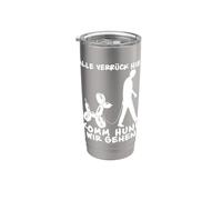 Funny Balloon Dog «Alle Verrück Hier Komm Hund Wir Gehen Vaso térmico de acero inoxidable de doble pared