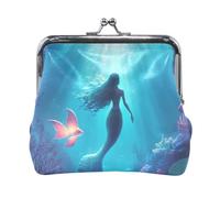 Funny Banana Cute Kiss Lock - Monedero para monedas, 11.4 cm de largo x 10.4 cm de alto, Sirenas bajo el agua, one size, Sirenas bajo el agua