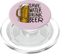 Funny Bar Alcohol Drinking Party Beer Brew Craft Cerveza PopSockets PopGrip para MagSafe