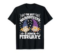 Funny Barber GNOME For Best Hairdresser Who Born In February Camiseta