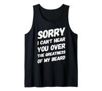 Funny Barbudo Papá Barbudo Vida Diciendo Día del Padre Hombres Humor Camiseta sin Mangas