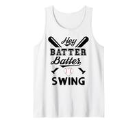 Funny Baseball Batter Batter Swing Hey Game Day Baseball Mom Camiseta sin Mangas