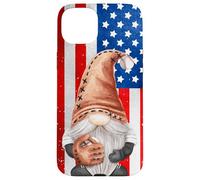 Funny Baseball Catcher For Mom American Flag Patriotic GNOME Carcasa para iPhone 15 Plus